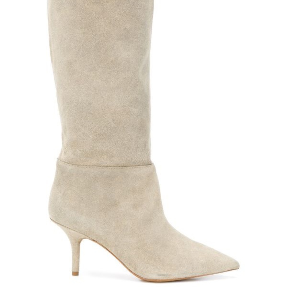 Yeezy Tan Knee High Suede Boots